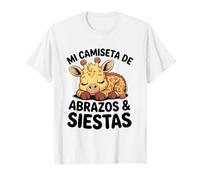 MI Camiseta DE Abrazos & Siestas Jirafa Bebe Dulce Camiseta