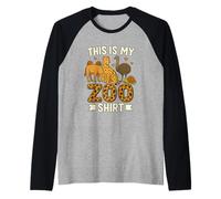 Mi camiseta del zoo - Aventura salvaje en la sabana Camiseta Manga Raglan