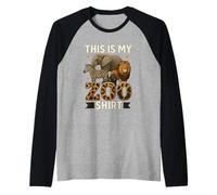 Mi camiseta del zoo - Aventura salvaje en la sabana Camiseta Manga Raglan