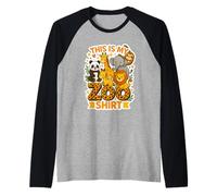 Mi camiseta del zoo - Aventura salvaje en la sabana Camiseta Manga Raglan
