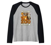Mi camiseta del zoo - Aventura salvaje en la sabana Camiseta Manga Raglan