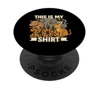 Mi camiseta del zoo - Aventura salvaje en la sabana PopSockets PopGrip Adhesivo