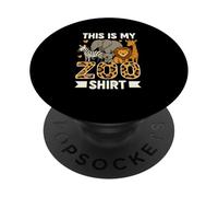 Mi camiseta del zoo - Aventura salvaje en la sabana PopSockets PopGrip Adhesivo