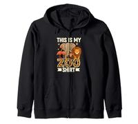 Mi camiseta del zoo - Aventura salvaje en la sabana Sudadera con Capucha