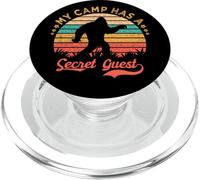 Mi Campamento Tiene un invitado Secreto Que cree en Bigfoot Camper PopSockets PopGrip para MagSafe