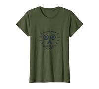 Mi Cara Cuando Alguien Dice Que no Hay WiFi Humor tecnológico Divertido Camiseta, Mujer, Verde Oliva, XS