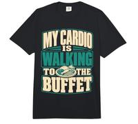 Mi Cardio está Caminando hacia el Crucero Buffet Comfort Colors Adult Heavyweight T-Shirt