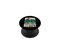Mi Cardio está Caminando hacia el Crucero Buffet PopSockets PopGrip Adhesivo
