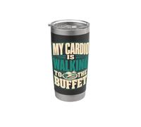 Mi cardio está caminando hacia el crucero buffet Vaso térmico de acero inoxidable de doble pared