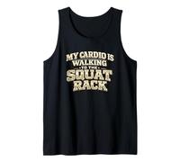 Mi Cardio está Caminando hacia el Estante de Sentadillas Camiseta sin Mangas