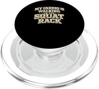 Mi Cardio está Caminando hacia el Estante de Sentadillas PopSockets PopGrip para MagSafe