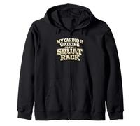 Mi Cardio está Caminando hacia el Estante de Sentadillas Sudadera con Capucha