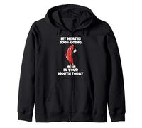 Mi Carne está 100% en tu Boca Hoy Sudadera con Capucha