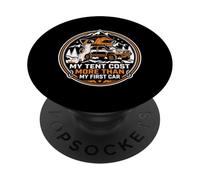 Mi Carpa Cuesta más Que mi Primer vehículo Overlanding Offroader PopSockets PopGrip Adhesivo