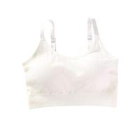 Mi carrito Ver cierre ajustable camiseta interior para mujer transpirable frente sujetador deportivo extra elástico Ofertas flash Actual, Blanco, Talla única