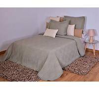 Mi Casa 190X270 Colcha Cabin (90), 80% Algodón, 20% Poliéster, Verde