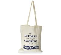 Mi Casa Bolsa MI Deporte DE Riesgo Favorito ES EL Shopping 36X40CM, Algodón, Crudo, 36X42