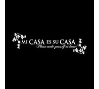 Mi Casa Es Tu Bienvenido Entrada Hola Mi Casa Es Tu Casa Déjate Ser Calcomanías de letras 50x171.2cm Decoración de carrocerías Blanco