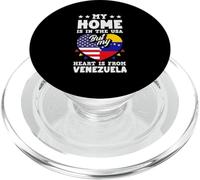 Mi casa está en Estados Unidos, Pero mi corazón es de Venezuela PopSockets PopGrip para MagSafe