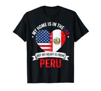 Mi casa está en los Estados Unidos, Pero mi corazón es de Perú Camiseta