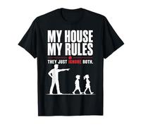 Mi Casa Mis Normas Papá Humor Divertido Camiseta