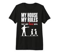 Mi Casa Mis Normas Papá Humor Divertido Camiseta Premium