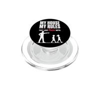 Mi Casa Mis Normas Papá Humor Divertido PopSockets PopGrip para MagSafe