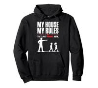Mi Casa Mis Normas Papá Humor Divertido Sudadera con Capucha