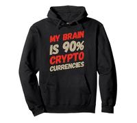 Mi cerebro es 90% criptomonedas Me encantan las criptomonedas Sudadera con Capucha