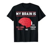 Mi Cerebro es 90% Tácticas de Juego Humor Camiseta