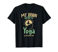 Mi Cerebro es 95% Yoga Hatha Asanas Kundalini Ashtanga Yoga Camiseta