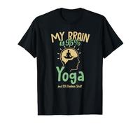 Mi Cerebro es 95% Yoga Hatha Asanas Kundalini Ashtanga Yoga Camiseta gráfica económica