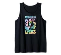 Mi Cerebro es 99% Hip Hop Letras Camiseta sin Mangas