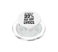Mi Cerebro es 99% Hip Hop Letras PopSockets PopGrip para MagSafe