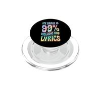 Mi Cerebro es 99 por ciento de Canciones de Rap melódico PopSockets PopGrip para MagSafe