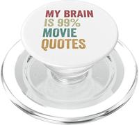 Mi Cerebro es 99 por ciento de Citas de películas, Noche de Cine Divertida PopSockets PopGrip para MagSafe