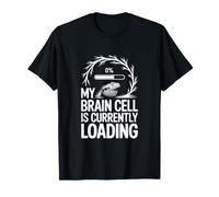 Mi Cerebro está Cargando Humor Lagarto Camiseta