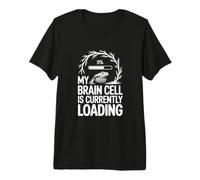 Mi Cerebro está Cargando Humor Lagarto Camiseta Premium