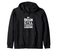Mi Cerebro está Cargando Humor Lagarto Sudadera con Capucha
