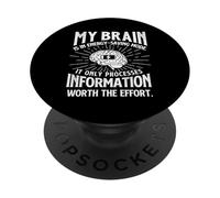 Mi Cerebro está en Modo de Ahorro de energía - Broma sarcástica Sarcasmo PopSockets PopGrip Adhesivo