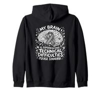 Mi Cerebro experimentando dificultades técnicas Parkinson Sudadera con Capucha