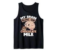 Mi Cerebro Funciona con Leche de Chocolate Camiseta sin Mangas