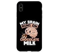 Mi Cerebro Funciona con Leche de Chocolate Carcasa para iPhone XS MAX