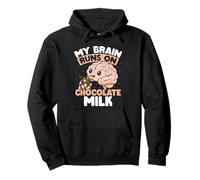 Mi Cerebro Funciona con Leche de Chocolate Sudadera con Capucha