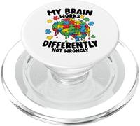Mi Cerebro Funciona de Manera Diferente Goteo de Conciencia sobre el Autismo PopSockets PopGrip para MagSafe