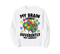 Mi Cerebro Funciona de Manera Diferente Goteo de Conciencia sobre el Autismo Sudadera