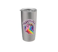 Mi cerebro se derrite pero bromea Neurodiv Autismo Conciencia Humor Vaso térmico de acero inoxidable de doble pared