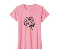 Mi Cerebro Tiene demasiadas pestañas Abiertas Camiseta, Mujer, Rosado, 3XL