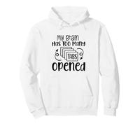 Mi Cerebro Tiene demasiadas pestañas Abiertas, Divertido diseño de Sarcasmo Sudadera con Capucha