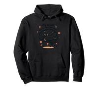 Mi Cerebro Tiene demasiadas pestañas Abiertas Sudadera con Capucha, Unisex para Adultos, Negro, XL